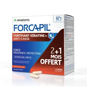 Arkopharma Forcapil Fortifiant Kératine+ Programme 3 mois 120 + 60 Gélules - Publicité