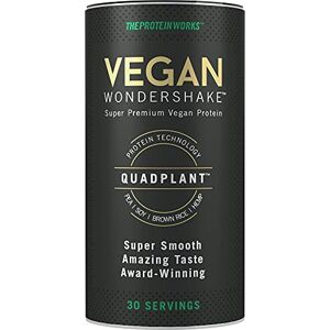 THE PROTEIN WORKS Protein Works Vegan Wondershake   Shake Protéiné Vegan   21g Protéines   Super Doux, Goût Étonnant   Choc Caramel Biscuit   30 Portions - Publicité