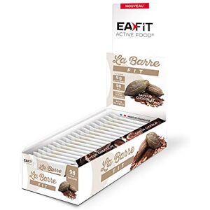 Eafit LA BARRE FIT Chocolat 28 g 33% de protéines 98 Kcal par barre Riche en protéines Faible teneur en sucres Riche en fibres Présentoir de 32 barres - Publicité