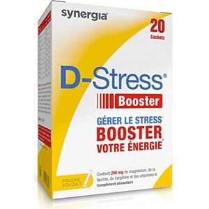 D-Stress BOOSTER 20 sachets   Magnésium de 3ème Génération + Taurine + Arginine + Vitamines B   Booste l’Énergie Physique et Mentale   LABORATOIRE SYNERGIA - Publicité