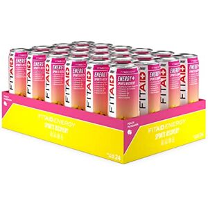 LIFEAID FITAID ENERGY Drink, 105mg Natural Caffeine, Keto, Peach Mandarin, Optimum Performance Formula: Paleo, Vegan & Gluten-Free, No Artificial Sweeteners, 12-oz. cans (Pack of 24) - Publicité