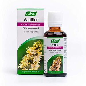 A.Vogel Gattilier Complément alimentaire cycle menstruel Lutte contre les règles douloureuses Equilibre hormonal féminin Extrait de plante fraîche de Gattilier 100% bio et vegan 50ml - Publicité