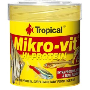 Tropical MIKROVIT Hi-Protein 50ml / 32g Nourriture Riche en protéines pour alevins - Publicité