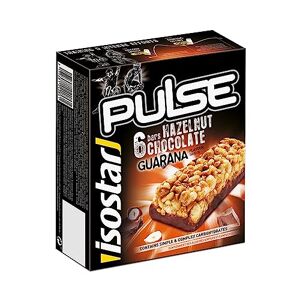 Isostar Barres Pulse Chocolat Noisettes Barres Énergétiques Source de Glucides et de Vitamines Apport en Energie 195087 - Publicité