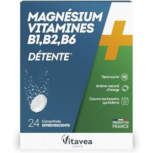 Vitavea , B1,B2,B6,B9,B12- Fabriqué en France 24 comprimés à croquer - Publicité