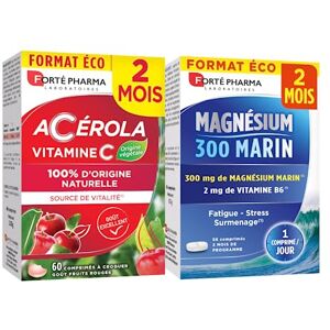 Forté Pharma Pack Vitamine C et Magnésium Marin 2 mois - Publicité