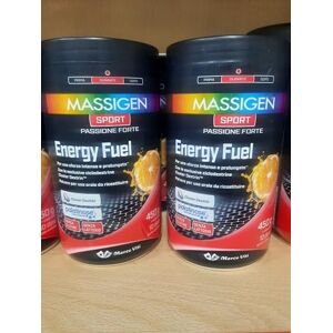 MASSIGEN 2 X  SPORT ENERGY FUEL 450G – Goût orange maltodextrine, dextrine cyclique, sels minéraux, vitamines - Publicité