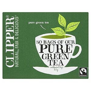 Clipper Natural, Fair & Delicious Clipper Fairtrade Tea Pure Green (80) Paquet de 2 - Publicité