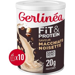 Gerlinéa Boisson Milkshake goût Vanille Substituts de repas riche en  protéines Poudre à reconstituer contient 15 repas 220385