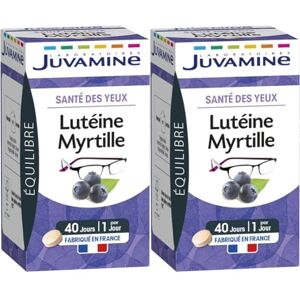 JUVAMINE Santé Soin du Corps Lutéine Myrtille, Beige/Rosé, 40 Unité (Lot de 2) - Publicité