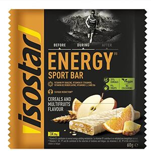 Isostar Barres Energy Sport Bar Cereal & Multifruits Barres Ã‰nergétiques Source De Glucides Apport En Energie 3x20 G 187828 - Publicité