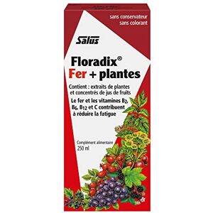 Salus Floradix® Fer + Plantes Formule Liquide Anti-Fatigue Riche en Fer Enrichi en Vitamine C pour une Bonne Absorption 250 ml - Publicité