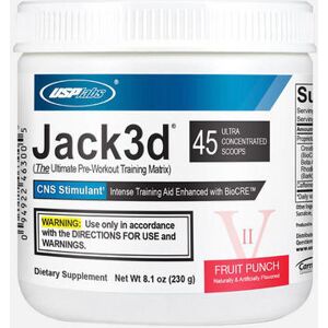 Jack3d Advanced - USP Labs - Punch Aux Fruits - 248 Grammes (45 Doses) 248 grammes (45 doses) unisex - Publicité