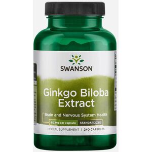 Extrait de Ginkgo Biloba 60mg - Swanson - 240 Gélules (4 Mois) 240 gélules (4 mois) unisex - Publicité