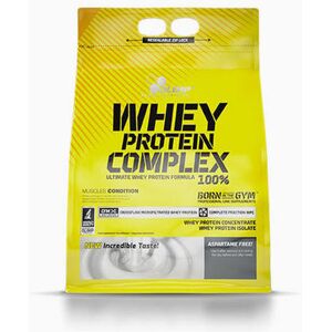 Mélange aux protéines de lactosérum 100% Whey Protein Complex - Olimp Supplements - Vanille - 2,27 Kg (64 Shakes) 2,27 kg (64 shakes) unisex - Publicité