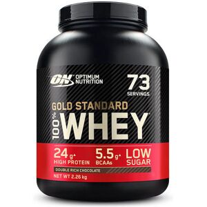 GOLD STANDARD 100% WHEY PROTEIN - Optimum Nutrition - Doublement Chocolaté - 73 Servings (2260 Grammes) 73 servings (2260 grammes) unisex - Publicité