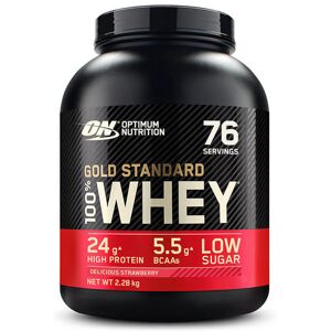 GOLD STANDARD 100% WHEY PROTEIN - Optimum Nutrition - Fraise - 76 Servings (2280 Grammes) 76 servings (2280 grammes) unisex - Publicité