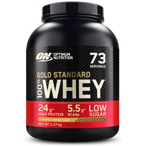 GOLD STANDARD 100% WHEY PROTEIN - Optimum Nutrition - Caramel Toffee Fudge - 73 Servings (2270 Grammes) 73 servings (2270 grammes) unisex - Publicité