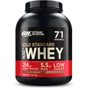 GOLD STANDARD 100% WHEY PROTEIN - Optimum Nutrition - Chocolat Noisettes - 71 Servings (2270 Grammes) 71 servings (2270 grammes) unisex - Publicité