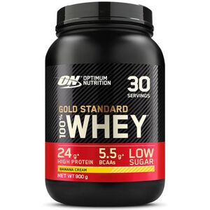 GOLD STANDARD 100% WHEY PROTEIN - Optimum Nutrition - Crème De Banane - 30 Servings (900 Grammes) 30 servings (900 grammes) unisex - Publicité