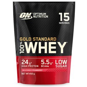 GOLD STANDARD 100% WHEY PROTEIN - Optimum Nutrition - Fraise - 15 Servings (450 Grammes) 15 servings (450 grammes) unisex - Publicité