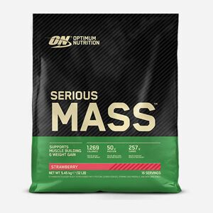 Gainer Serious Mass - Optimum Nutrition - Fraise - 16 Servings (5450 Grammes) 16 servings (5450 grammes) unisex - Publicité