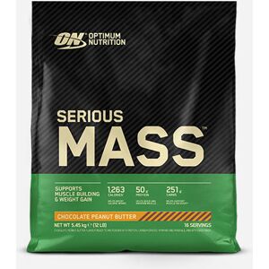 Gainer Serious Mass - Optimum Nutrition - Chocolat & Beurre De Cacahuètes - 16 Servings (5450 Grammes) 16 servings (5450 grammes) unisex - Publicité