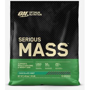 Gainer Serious Mass - Optimum Nutrition - Chocolat À La Menthe - 5,45 Kg (16 Shakes) 5,45 kg (16 shakes) unisex - Publicité