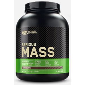 Gainer Serious Mass - Optimum Nutrition - Chocolat - 8 Servings (2727 Grammes) 8 servings (2727 grammes) unisex - Publicité