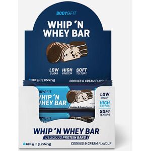 Body & Fit Barres Whip 'N Whey - Body&Fit - Cookies Et Crème - 684 Grammes (12 Barres) 684 grammes (12 barres) unisex - Publicité