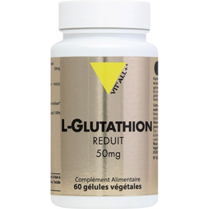 Vitall+ L-Glutathion Réduit 50mg 60 gélules végétales - Publicité