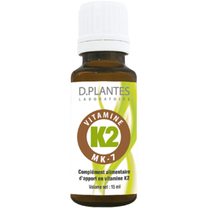 D.Plantes Vitamine K2 MK-7 huile 15ml - Publicité