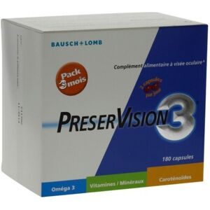 Bausch & Lomb Preservision 3 complement alimentaire a visee oculaire 180 capsules