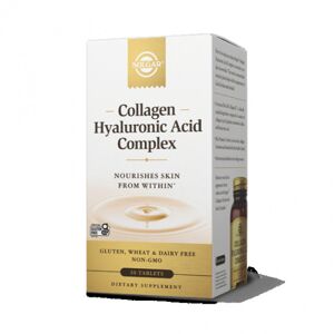Solgar collagen complexe d'acide hyaluronique 120mg 30 tablettes