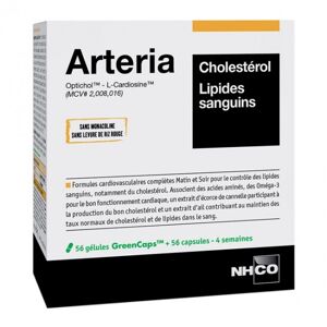 NHCO NUTRITION Nhco arteria cholesterol lipides sanguins 56 gelules + 56 capsules