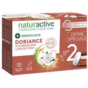 Naturactive doriance autobronzant & protection 2x30 capsules + bracelet