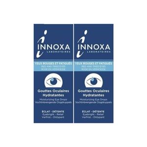 Innoxa gouttes oculaires hydratantes formule bleue lot de 2 x 10ml