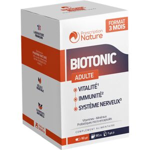 Prescription Nature Biotonic adulte 90 gélules - Publicité