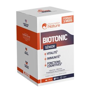 Prescription Nature Biotonic senior 90 gélules - Publicité