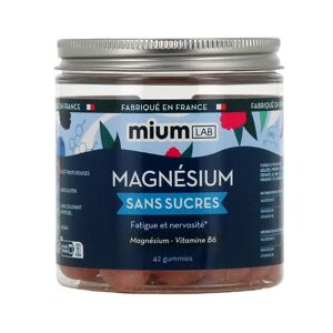 Mium Lab Magnesium Sans Sucres 42 Gummies