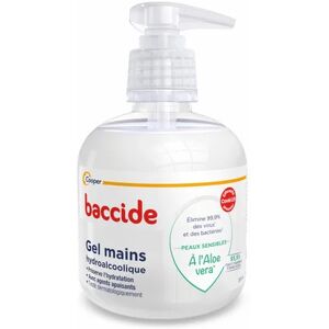 Cooper Baccide Gel Mains Peaux Sensibles 300ml - Publicité