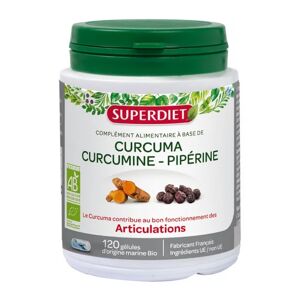 Superdiet Super Diet Curcuma Curcumine Piperine 120 gelules