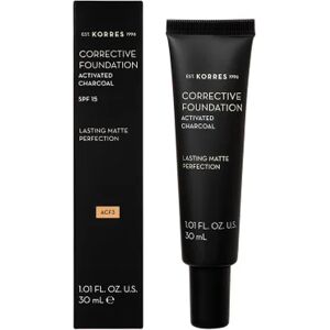 Korres Charcoal Corrective Foundation Spf15 3 30ml