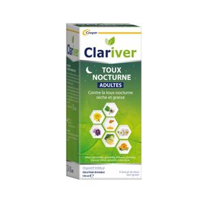 Clariver Toux Nocturne Adultes Solution Buvable 150ml - Publicité