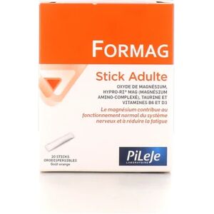 Pileje Formag 20 sticks Adulte Orodispersibles Goût Orange - Publicité