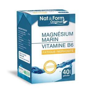 Atlantic Nature Nat Form Magnsium Marin Vitamine B6 40 Glules - Publicité