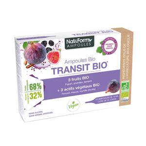 Nat&Form Transit Bio 20x10ml - Publicité