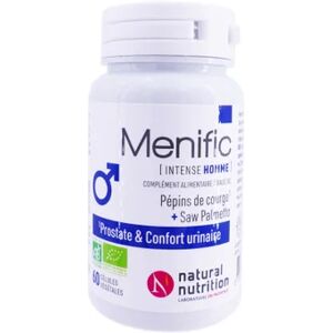 Natural Nutrition Menific Intense Homme Bio 60 Gelules