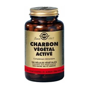 Solgar Charbon Vegetal Active 100 gelules Vegetales