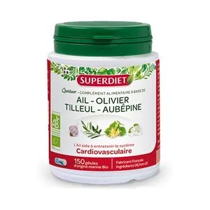 Superdiet Super Diet Quatuor Ail Cardiovasculaire Bio 150 gelules